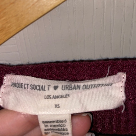 Urban Outfitters Maroon/Red Long Sleeve Top - Picture 5 of 5